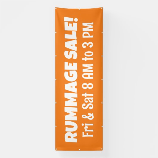 Banner für kundenspezifische Rummage (Vertikal)