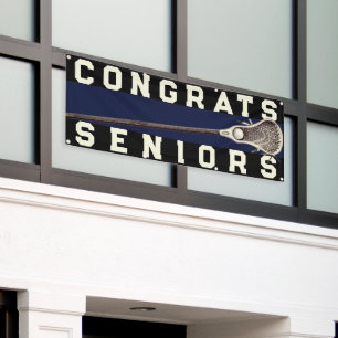 Banner für Lacrosse Team Seniors Navy Blue Glückwu