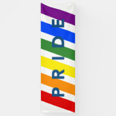 Banner für LGBTQ PRIDE Diagonal-Regenbogenstreifen (Vertikal)