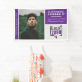 Banner für lila Abschluss und Foto (Insitu)