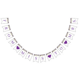 Banner für lila Brautparty