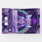 Banner für lila Regenfeen (Horizontal)