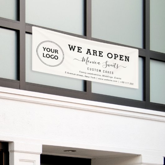 Banner für Logos (Äußeres Gebäude)