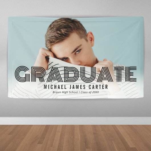 Banner für moderne Graduate Foto Abschluss