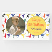 Banner für moderne Kampfkunst Karate Kindergeburts (Horizontal)