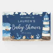 Banner für Navy-Baby-Dusche (Horizontal)