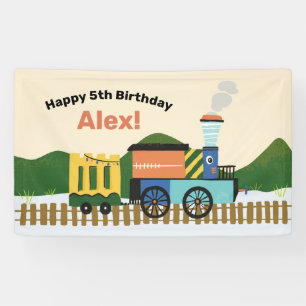 Banner für niedliche Choo-Kindergeburtstag-Party