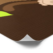 Banner für niedliche Kleine Affen Babydusche Poster (Ecke)