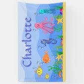 Banner für niedliche Tiere und Fun Sea (Vertikal)