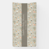 Banner für niedliche Wasserfarben-Gänse-Kinderdusc (Vertikal)