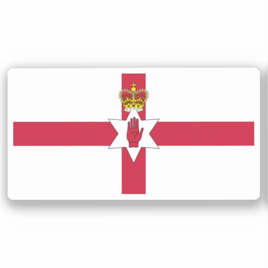 Banner für Nordirland Aufkleber (Vorderseite)