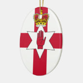 Banner für Nordirland Keramik Ornament (Links)