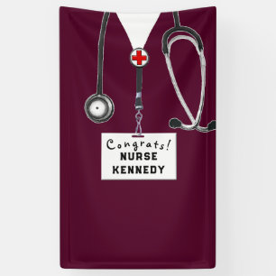Banner für Nurse Abschluss Glückwunschs