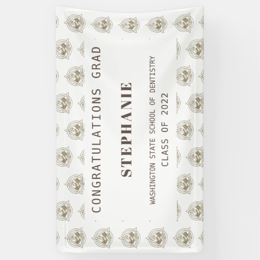 Banner für personalisiert Dental School Abschluss (Vertikal)