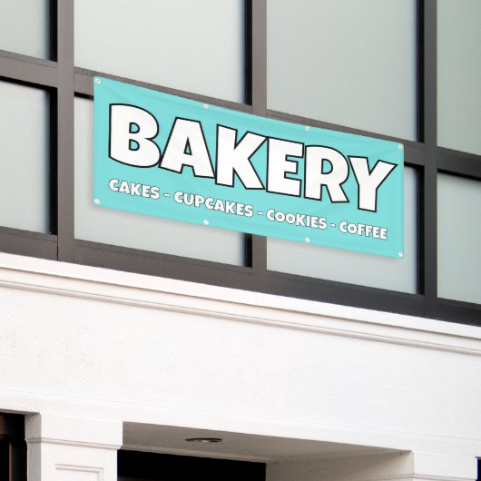 Banner für personalisierte Bäckerei (Äußeres Gebäude)