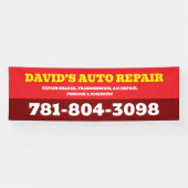 Banner für personalisierte Garage und Mechanik (Horizontal)