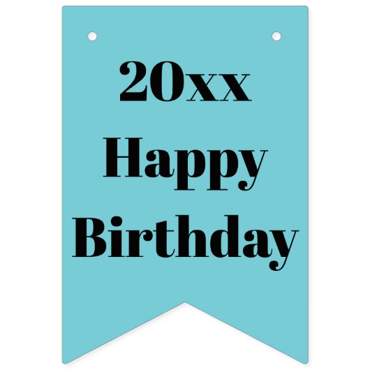 Banner für personalisierte Geburtstagsparty (Erste Fahne)