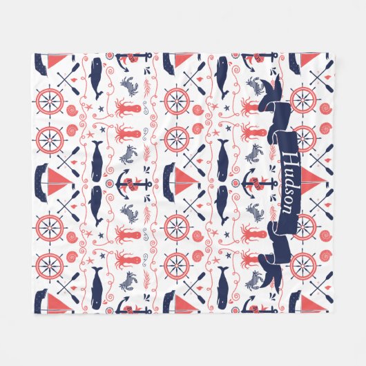 Banner für personalisierte Korallenriffe Fleecedecke (Vorderseite (Horizontal))