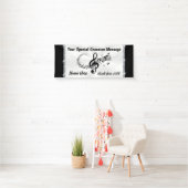 Banner für personalisierte Musikereignisse, Schwar (Insitu)