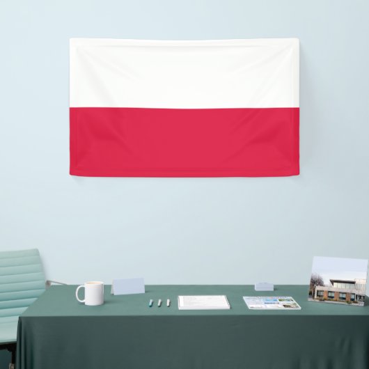 Banner für polnische Flagge (Polen) (Messeveranstaltung)