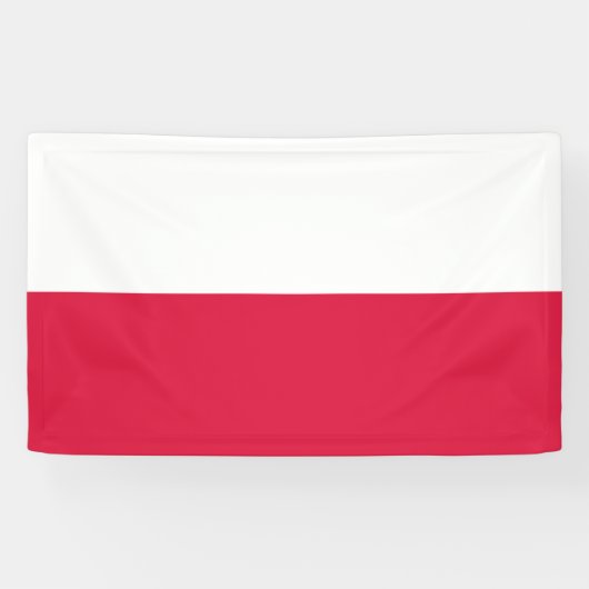 Banner für polnische Flagge (Polen) (Horizontal)