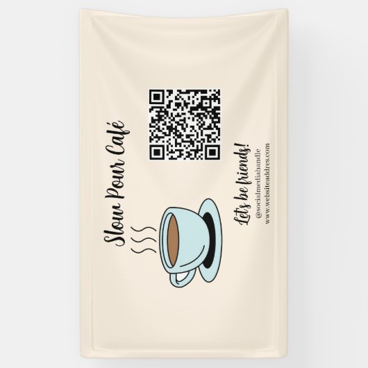 Banner für QR-Code (Vertikal)