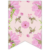 Banner für Rosa und Grüne Nostalgische Blumenbünde (Erste Fahne)