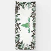 Banner für rustikale Pinien und Kiefernfächer (Vertikal)