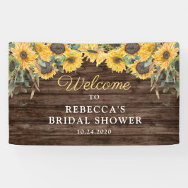 Banner für rustikale Sonnenblumen Brautparty
