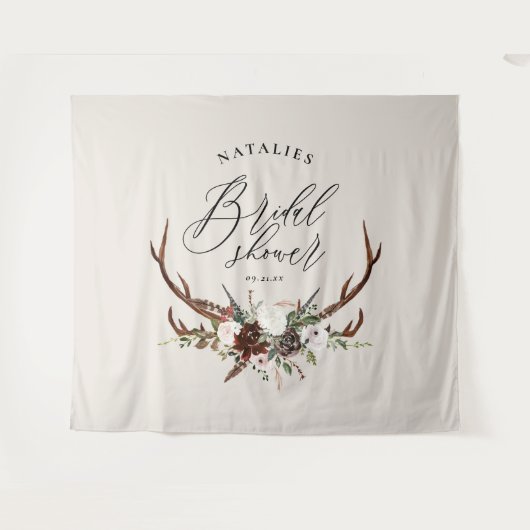 Banner für rustikales Brautparty Wandteppich (Vorderseite (Horizontal))