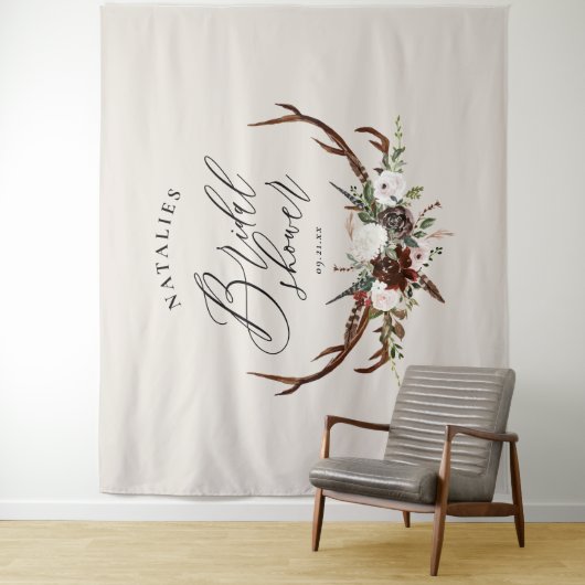Banner für rustikales Brautparty Wandteppich (Beispiel)