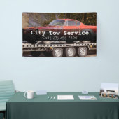 Banner für Schleppdienste (Messeveranstaltung)