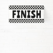 Banner für schwarz-weiße Racing Finish Line (InSitu)