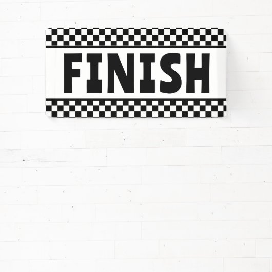 Banner für schwarz-weiße Racing Finish Line (InSitu)