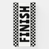 Banner für schwarz-weiße Racing Finish Line (Vertikal)