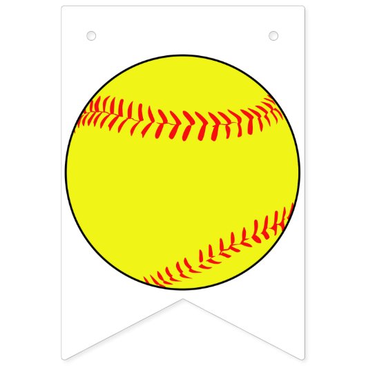 Banner für Softball-Party (Dritte Fahne)