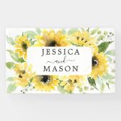 Banner für Sonnenblumen-Hochzeitsdekorationen (Horizontal)