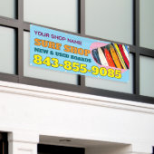 Banner für Surfbrett Shop (Äußeres Gebäude)