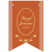 Banner für Terracotta und Gold Wedding Bunting (Erste Fahne)