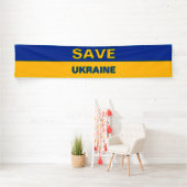 Banner für ukrainische Flaggen gerettet (Insitu)