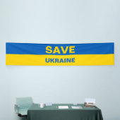 Banner für ukrainische Flaggen gerettet (Messeveranstaltung)
