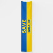 Banner für ukrainische Flaggen gerettet (Vertikal)