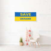 Banner für ukrainische Flaggen gerettet (Insitu)