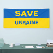 Banner für ukrainische Flaggen gerettet (Messe)