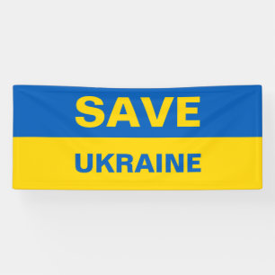 Banner für ukrainische Flaggen gerettet