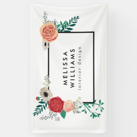 Banner für Vintage Blumenmotive (Vertikal)