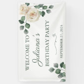 Banner für weiße und grüne Rose (Vertikal)