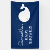 Banner für Weißwale und Navy | ZWEI TEXTLINIEN (Vertikal)