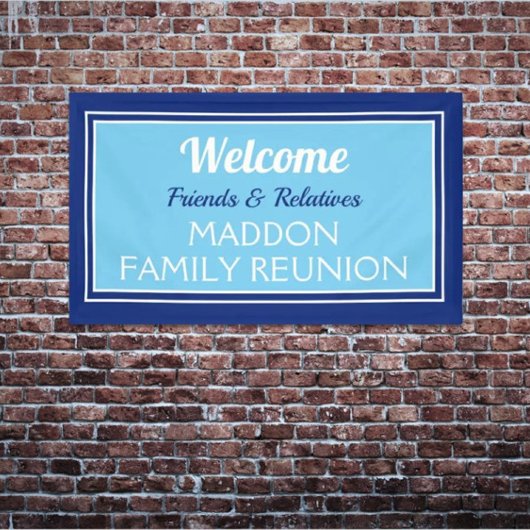 Banner für Wiedersehen-Freunde und Verwandte