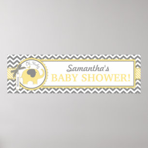 Banner für Zickzack Babydusche Poster